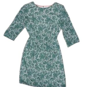 Elegant Green Patterned Dress